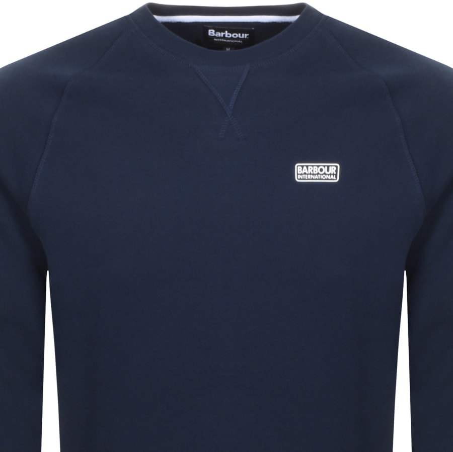 Alternative Image for ProductBarbour International Crew Neck Sweatshirt Navy2